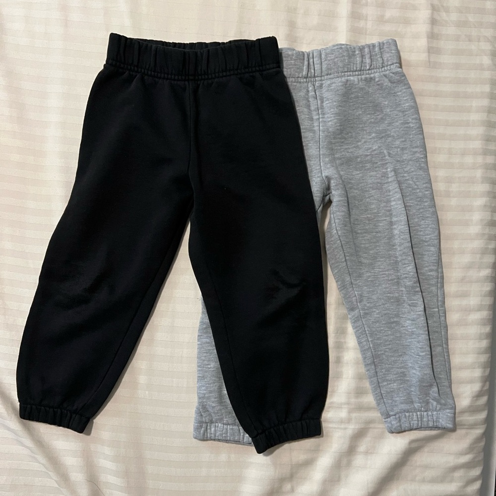 George Kids Black and Gray Sweatpants Set